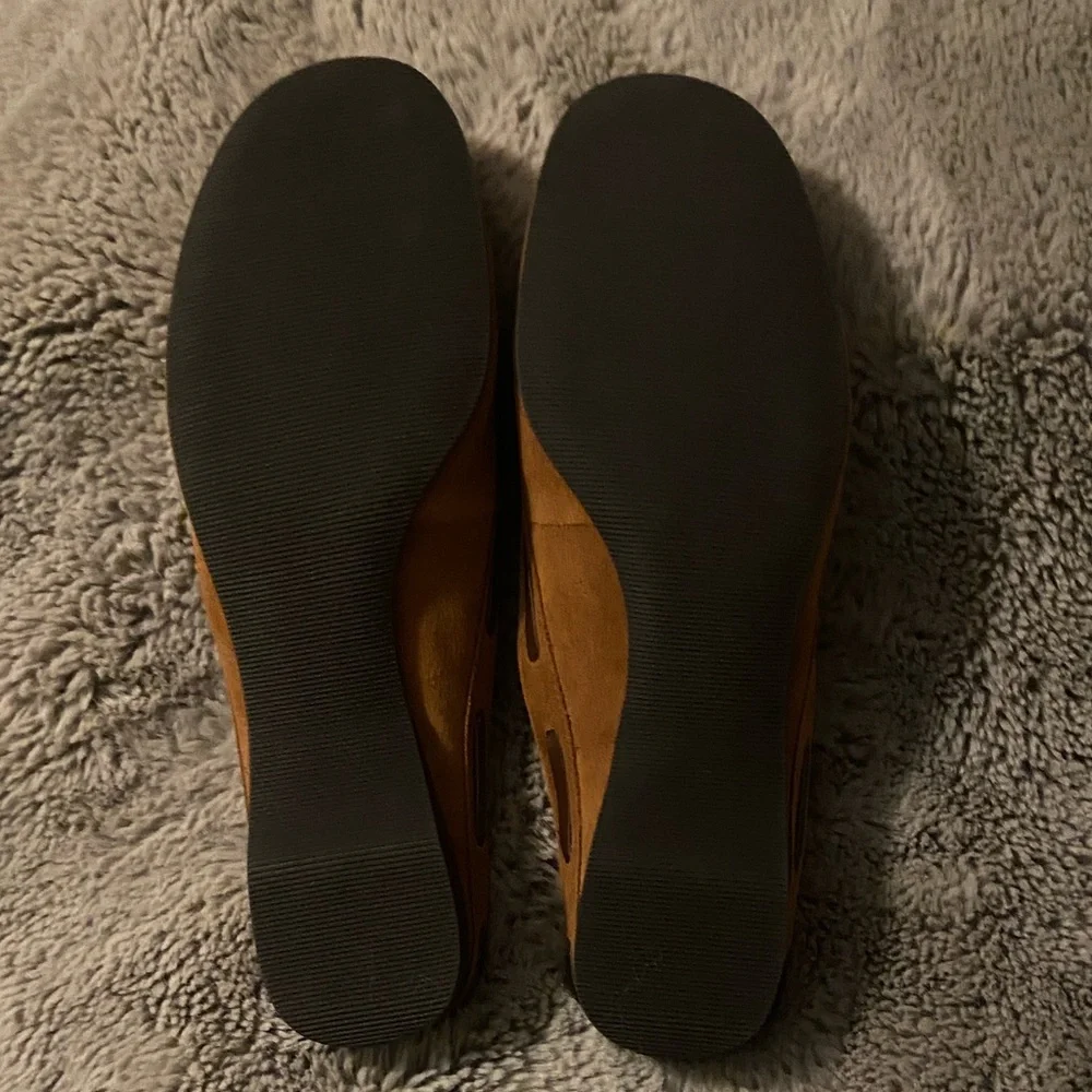 Vintage Bass Women's Brown Suede mules - Picture 5 of 7